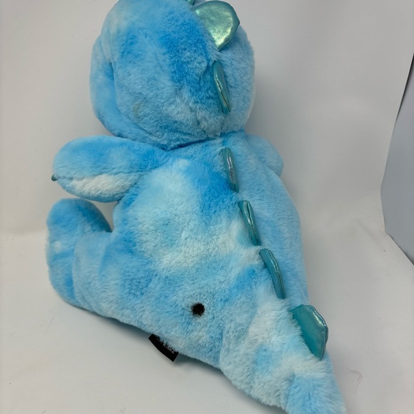 FAO Schwarz Dinosaur 12” Stuffed Animal Glow Brights Plush Toy LED Sound Blue - Picture 4 of 10